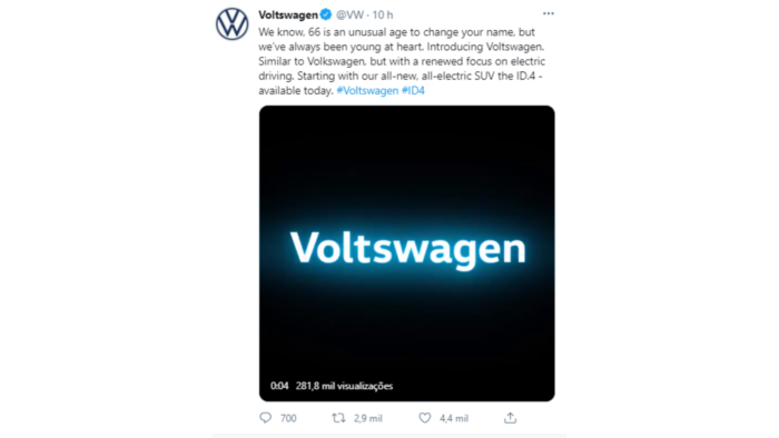 Perfil oficial da VW no Twitter contribuiu para pegadinha de 1º de abril