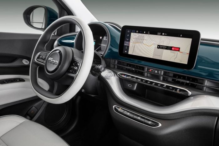 Interior do Fiat 500e