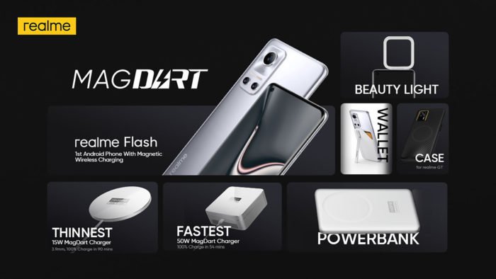 Realme apresenta acessórios para MagDart (Imagem: Reprodução/Android Authority)